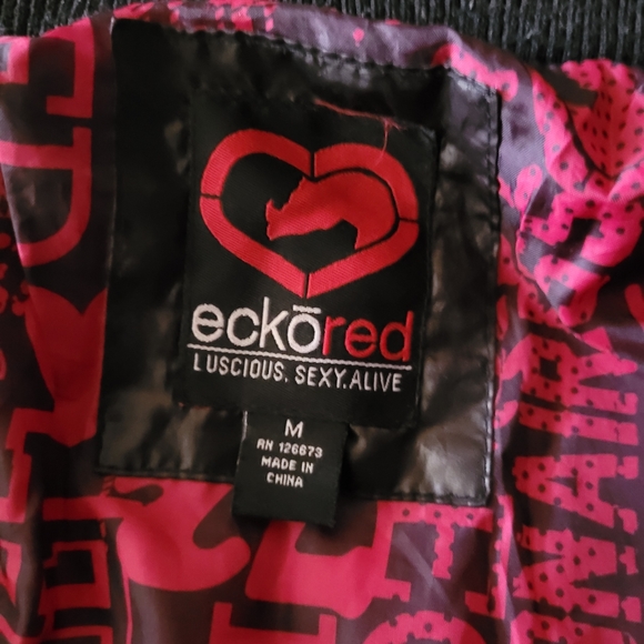 Eco Red Winter Jacket sz Medium Woman - Picture 3 of 7